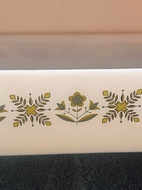 Vintage Anchor Hocking Fire King Casserole # 441 Meadow Green Loaf Pan